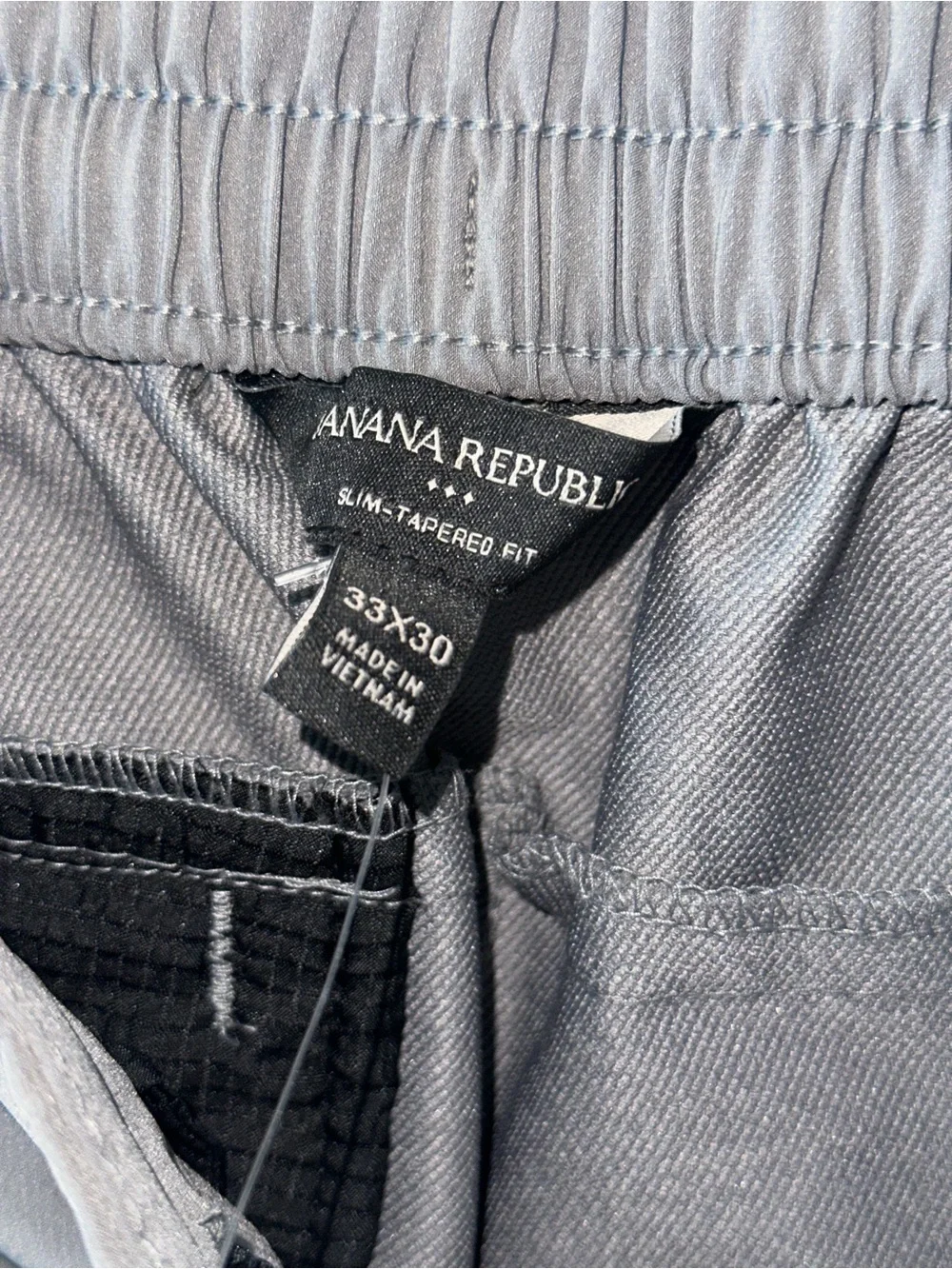 Banana Republic Light Gray Slim-Tapered Pants